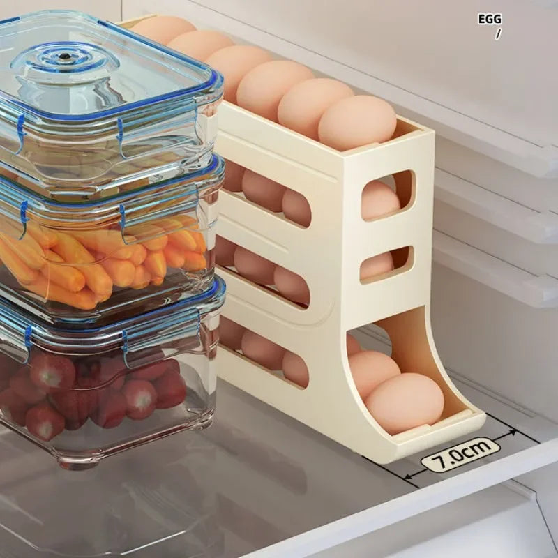 Organizador de Huevos Automático para Refrigerador