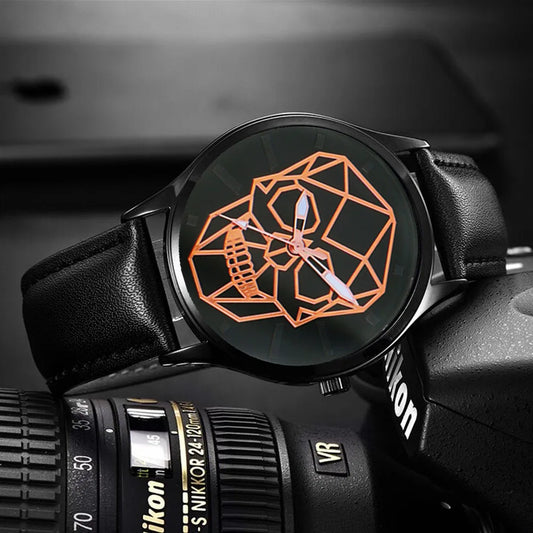 Reloj de Moda para Hombre 2022 con Patrón de CalaveraBXboxue