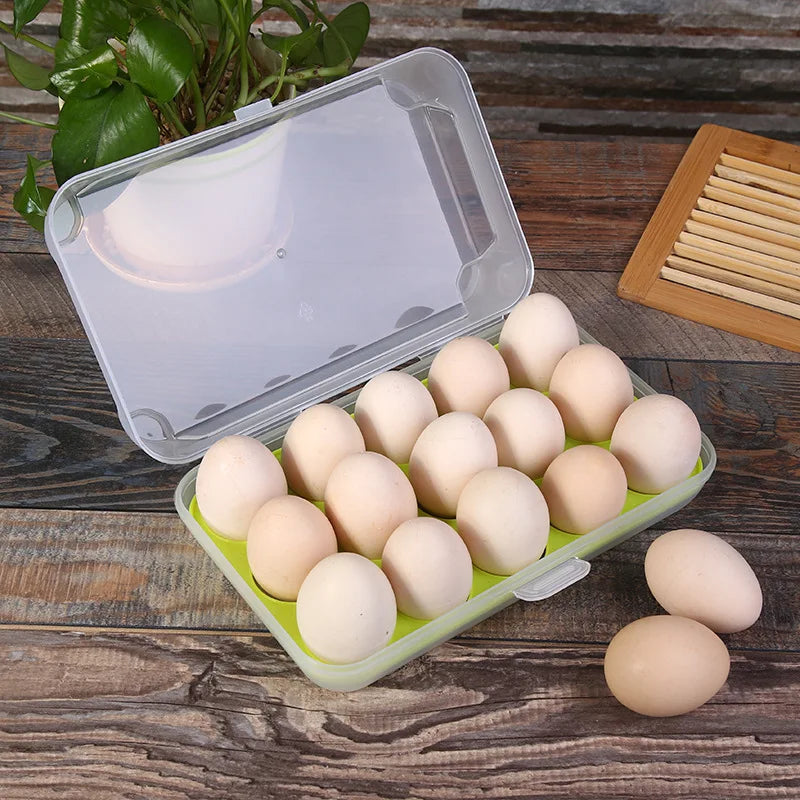 Organizador de Huevos Cuadrado Transparente - Almacenaje Elegante para Refrigerador 🥚