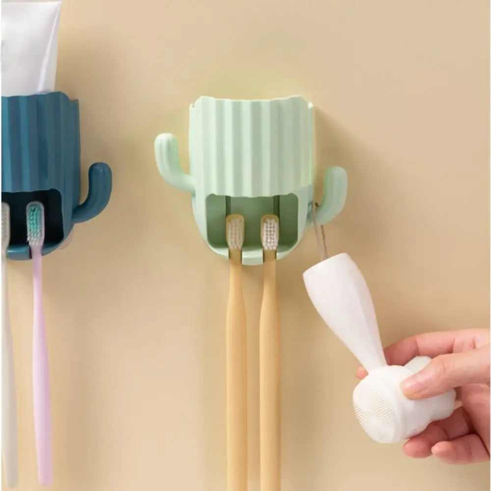 Organizador de Cepillos de Dientes de Cactus: Elegancia y Funcionalidad para tu Baño 🌵