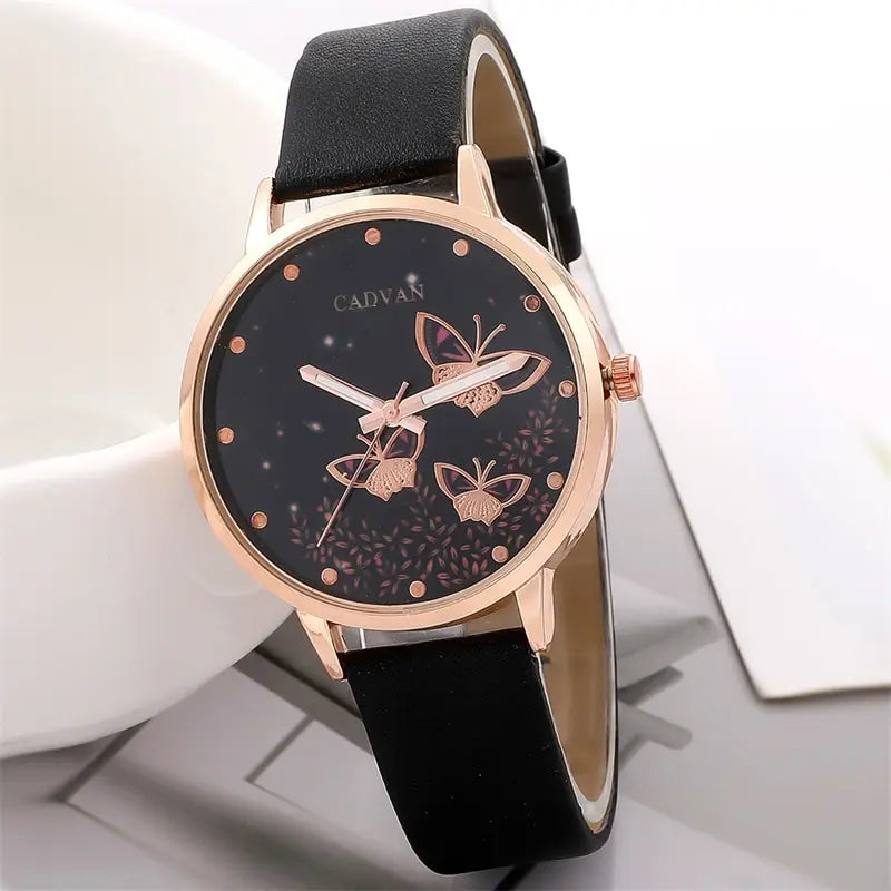 Set de 6 Relojes de Mujer CADVAN Mariposa - Elegancia en tu Muñeca 🦋