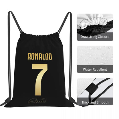 Mochila CR7 Drawstring Backpack: Estilo, Comodidad y Espacio 🎒