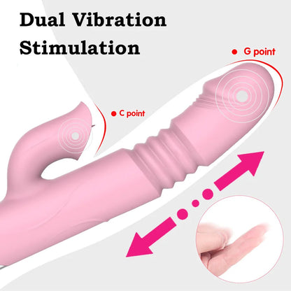 Vibrador GIOIO con Estimulación Vaginal y Clitoriana, Calor y Lengua Vibratoria