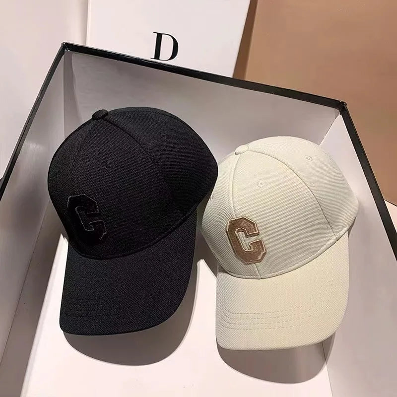 Gorra de Béisbol Con Letra C Bordada - Estilo Kpop 2023