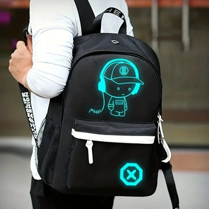 Mochila Luminosa USB para Laptop: Estilo y Funcionalidad ¡en un solo lugar!