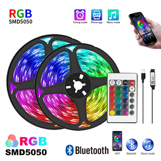 Luces LED RGB Control APP y Remoto 24 Teclas 🌈