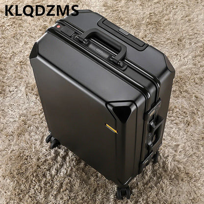 ¡Maleta con Estructura de Aluminio de KLQDZMS - Viaja con Estilo y Seguridad!