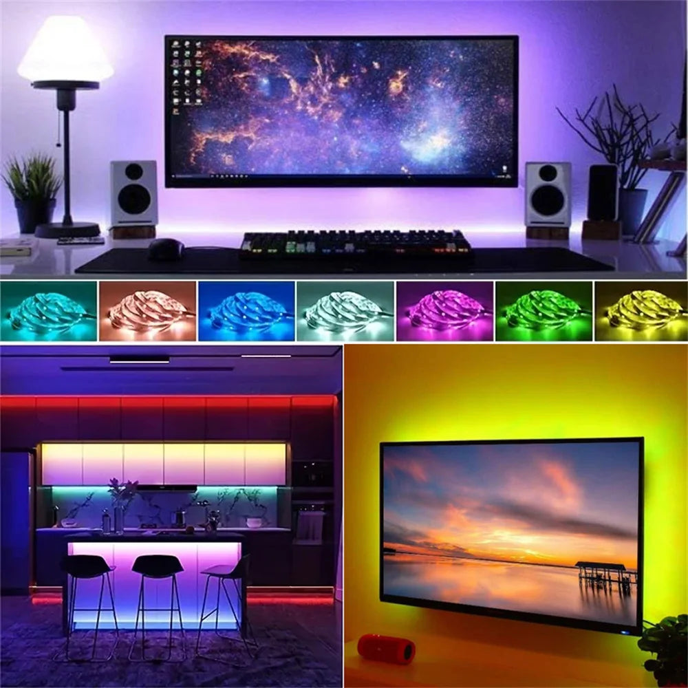 Tiras de Luces LED Bluetooth RGB 5050 - Ambiente Personalizado