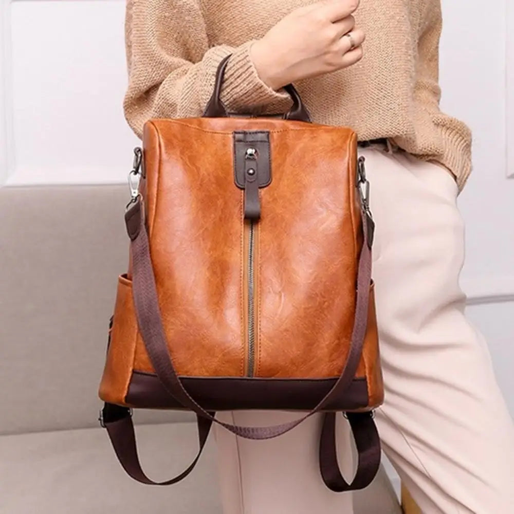 Female Backpack Mochila Feminina Multifunction Girls Leather School Brand Women Shoulder Bag Sac A Dos Travel Back Pack