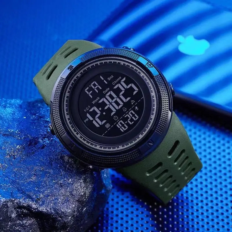 Reloj Digital YIKAZE Y01 para Hombre: Deportivo, Resistente y Multifuncional