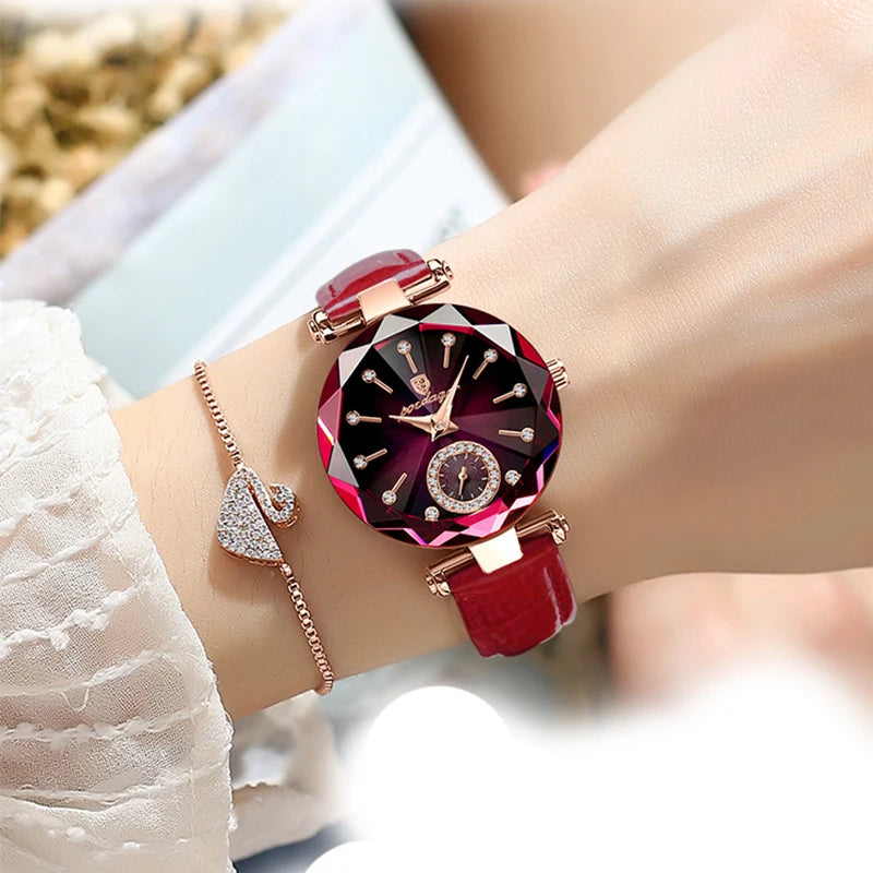 Reloj de Cuero POEDAGAR Mujer: Elegancia y Resistencia en un solo accesorio 🌟