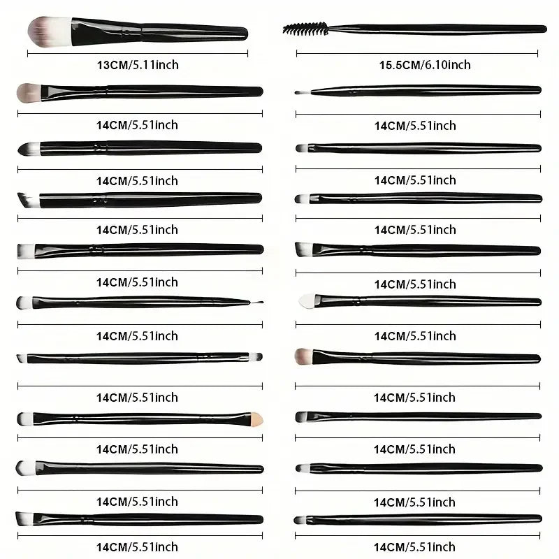 Set de 20 Brochas de Maquillaje Suave VANDER: ¡Herramientas Profesionales para un Maquillaje Impecable!