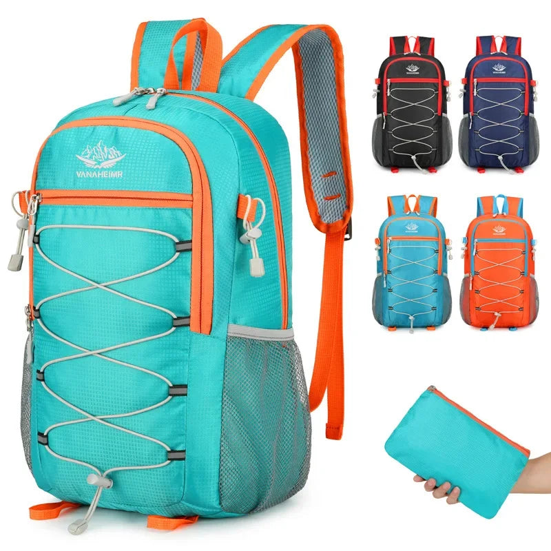 New Men's  Outdoor Backpack Foldable Ultra Light Oxford Cloth Hiking Backpack Multifunctional Leisure Backpack Travel Bag