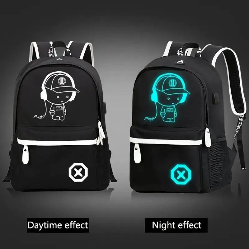 Mochila Luminosa USB para Laptop: Estilo y Funcionalidad ¡en un solo lugar!