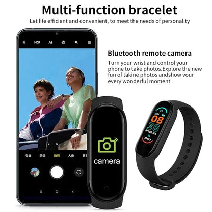 Pulsera Inteligente BMAD M6: Monitoreo de Salud y Notificaciones.