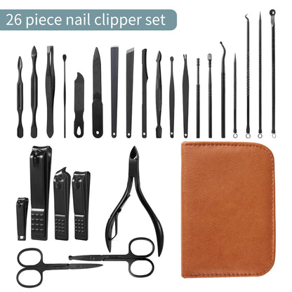 Set de Manicura Profesional de 26 Piezas con Estuche de Viaje - Vchose from Spain