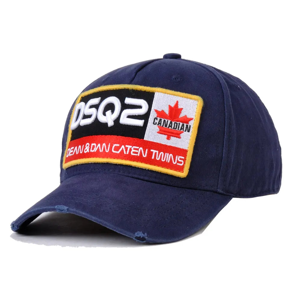 Gorra de Béisbol DSQ2 con Bordado de Letras Alta Calidad