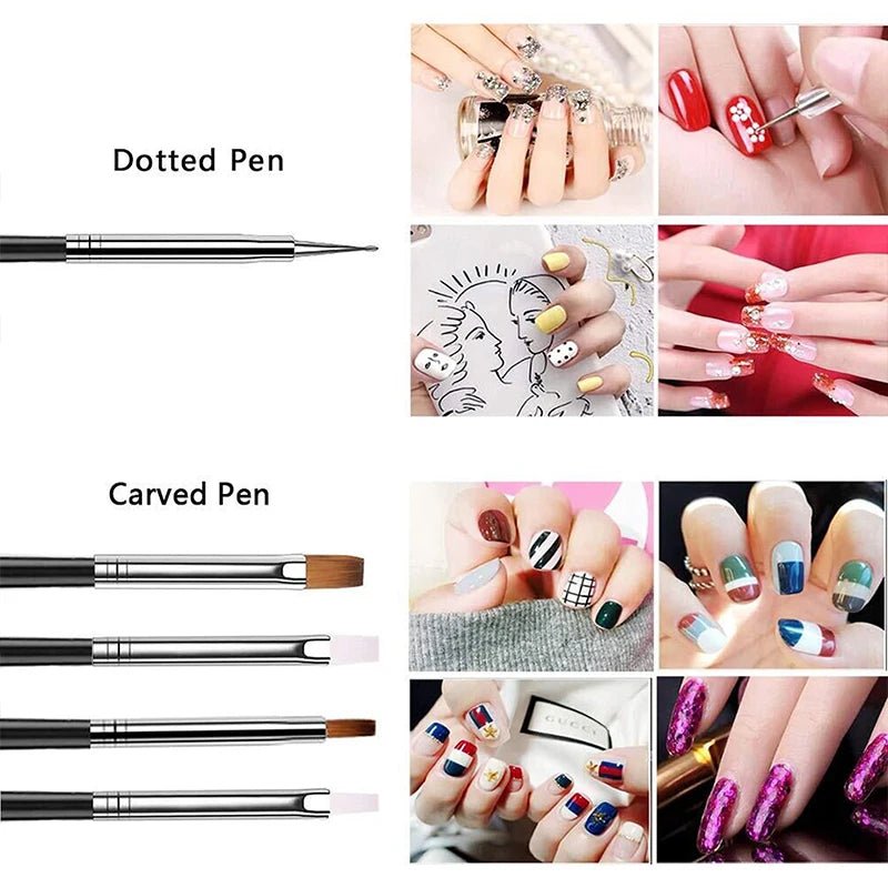 Set de Pinceles para Manicura Nails Things: ¡Crea Diseños Impresionantes!