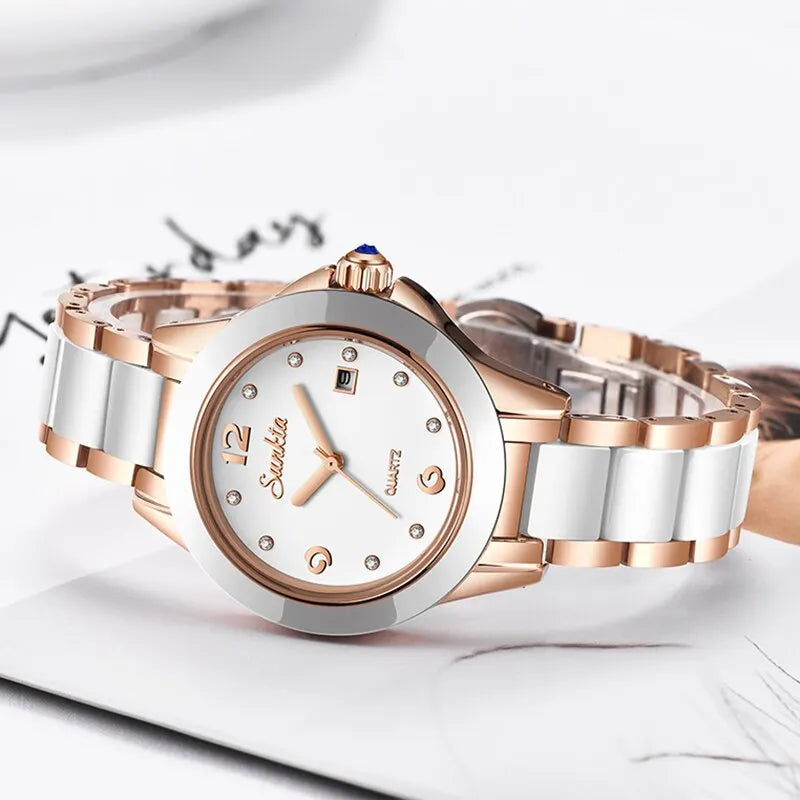 Reloj de Mujer LIGE Rosa Dorado: Estilo Elegante y Funcional