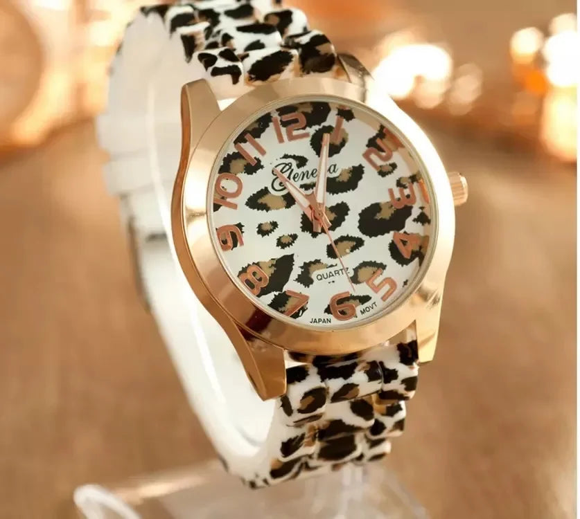 Reloj Silicone Leopard Print 2024 - Estilo Salvaje y Elegante 🐆