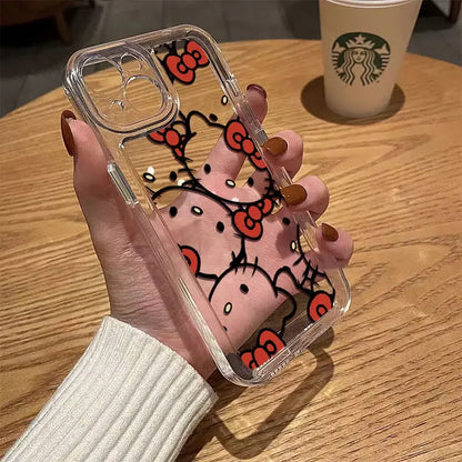 Funda para iPhone Sanrio con lazo de Hello Kitty: Elegancia y encanto vintage para tu dispositivo 🎀