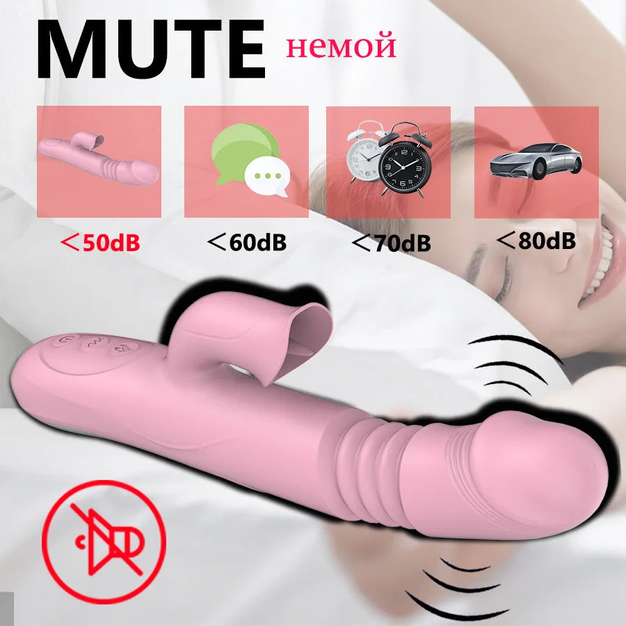 Vibrador GIOIO con Estimulación Vaginal y Clitoriana, Calor y Lengua Vibratoria