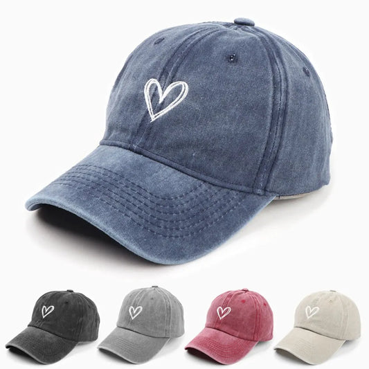 ¡Gorro de Béisbol Corazón Melocotón! 🍑 ¡Perfecto para Parejas Estilosas! 🌟 ¡Imprescindible en Tu Armario! ✨