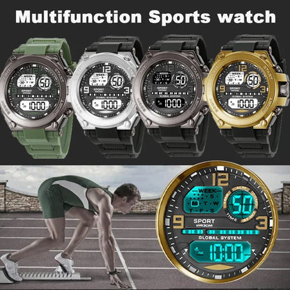 Reloj Digital Deportivo YIKAZE para Hombres - Resistente, Funcional y Luminoso