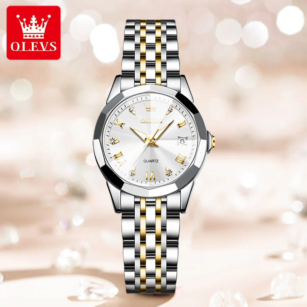 Reloj de Pulsera OLEVS Mujer: Lujo y Elegancia en Dorado 2022 🌟