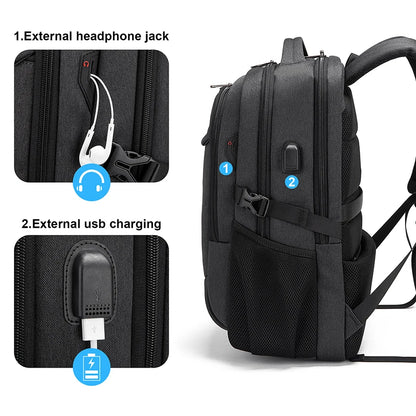 Mochila de Negocios Impermeable para Laptop 15.6" con Gran Capacidad