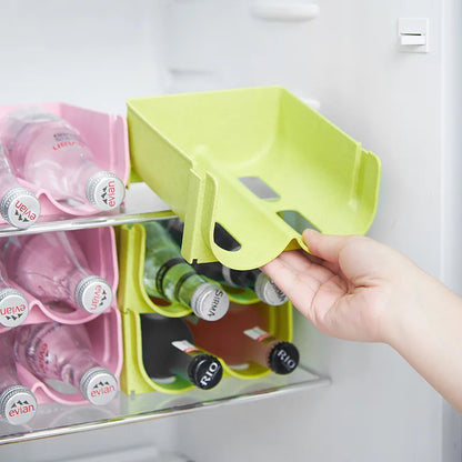 Organizador de Nevera de Plástico para Botellas - Ordena con Estilo y Elegancia 🍺🍷🥤