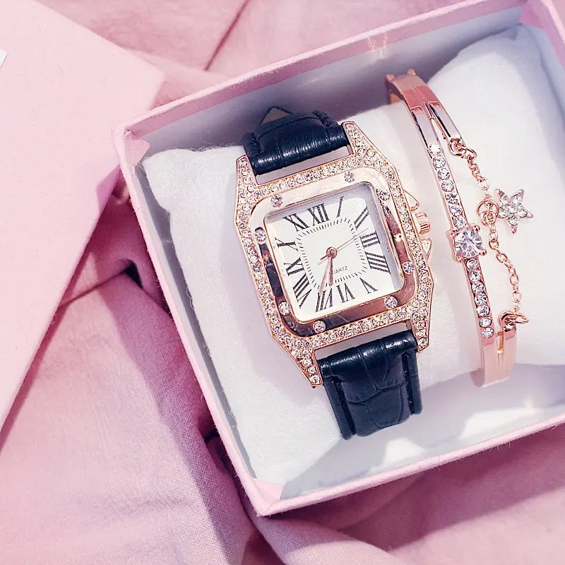 Set de Relojes de Diamantes Estelares para Mujer