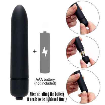 Vibrador Mini Bullet 10 Velocidades a Prueba de Agua - ¡Descubre la Pasión! 🌟