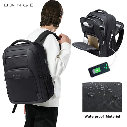 Mochila de Negocios Resistente al Agua para Hombre 15.6" - Bange