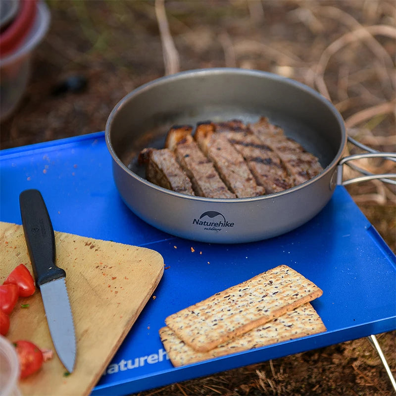 ¡Cacerola y Sartén de Titanium para Camping de Naturehike con Función Autolimpieza! 🏕️