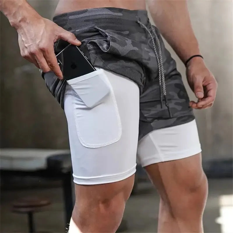 Shorts 2 en 1 de Running para Hombre: Comodidad Suprema y Secado Rápido