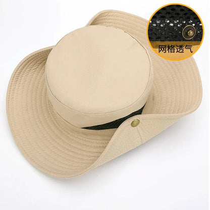 Men's Fishing Bucket Hat Anti-UV Fisherman's Hat Panama Outdoor Sun Protection Hats For Women Boonie Hat Wholesale