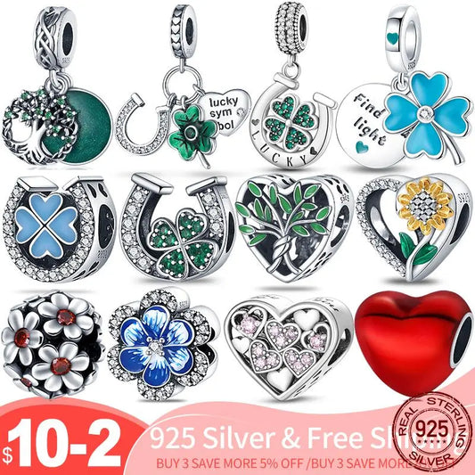 Dije de Corazón de Plata Esterlina 925 para Pulsera Pandora - Joyería Fina