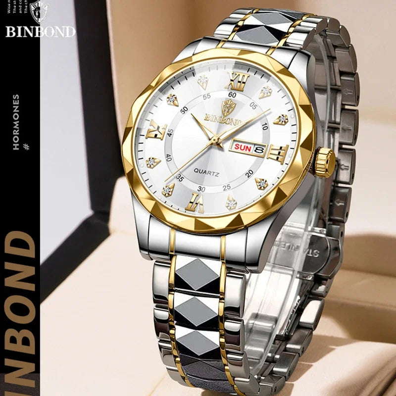 Reloj de Negocios de Lujo BINBOND B2521: Elegancia, Resistencia y Funcionalidad ¡Todo en Uno! ⌚🔝