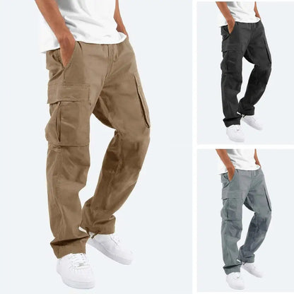 Pantalones Cargo Hombre SANWOOD: Estilo Callejero Funcional 🌟