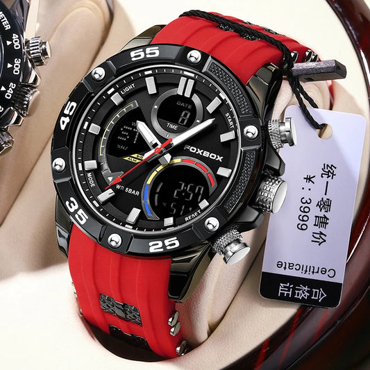 Reloj FOXBOX Luxury Wristwatch para Hombre - Elegancia y Funcionalidad Únicas ¡Descúbrelas!