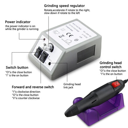 Taladro de Uñas Profesional a 20000RPM con Display de Velocidad y Cuchilla Incluida - Potencia Tu Belleza en Casa