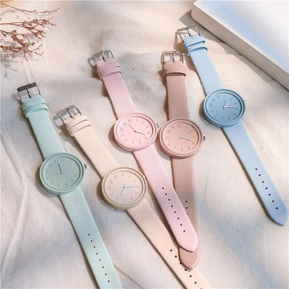 Reloj de Cuarzo Makaron Simple para Mujer - Elegancia Vintage y Resistente al Agua 🌟