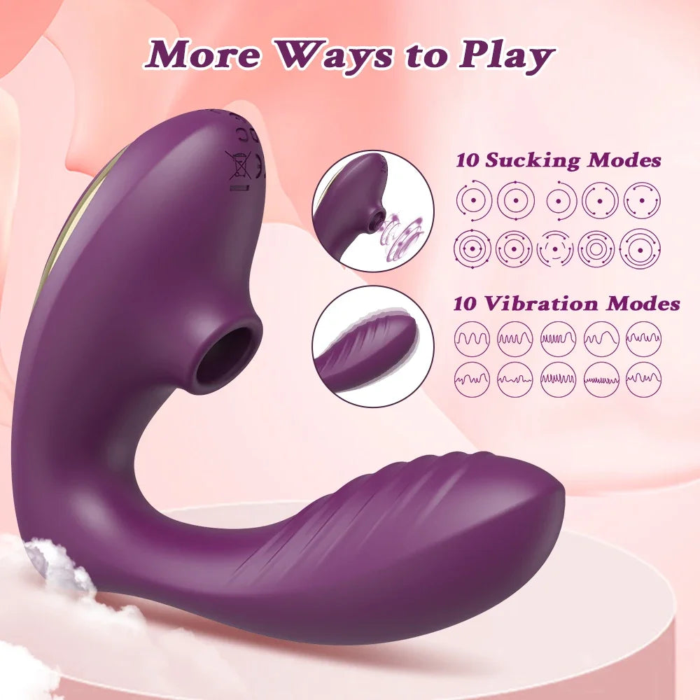 Vibrador de Clítoris y Pezones con Succión y Vibración DearVibe 🌟