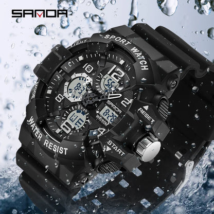 Reloj Deportivo Digital SANDA G- Style para Hombre | Resistente al Agua 5 Bar | Envío Rápido España | ¡Destaca en Estilo!