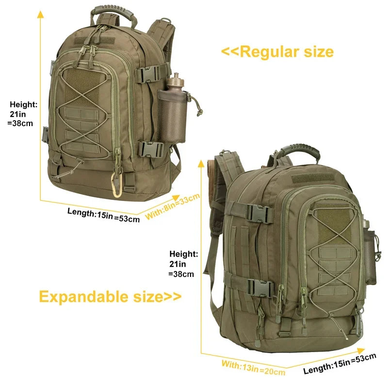 Mochila Táctica Militar 60L - ¡Aventuras al Aire Libre sin Límites!