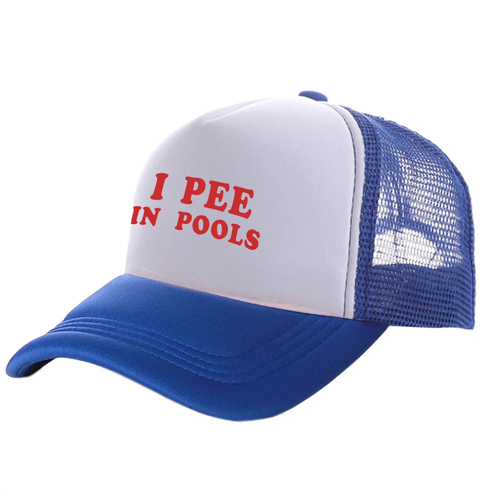 Gorra Trucker "I Pee in Pools" - Divertido Accesorio de Verano 🧢