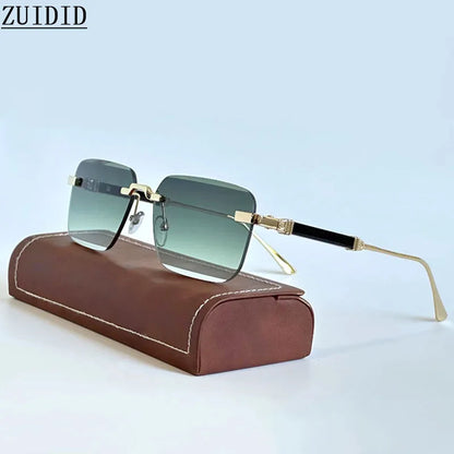 Square Sunglasses Women 2024 Rimless Sunglasses For Men Vintage Luxury Fashion Glasses Gafas De Sol Hombre Lunette Soleil Femme