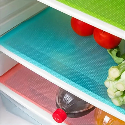 Set de 4 Mats de Nevera Impermeables EVA - ¡Mantén tu Cocina Impecable!