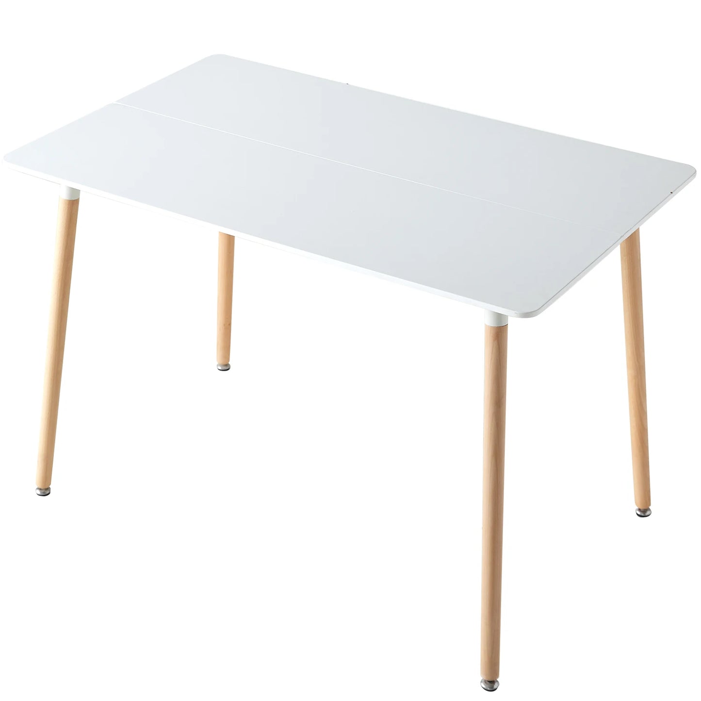 Mesa Rectangular Nórdica de Estilo Moderno en Blanco 110cm